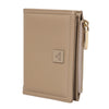 Bulchee Women’s Vegan Leather Wallet | Black & Beige | Slim Bifold with Coin Pouch & Quick-Access Compartments
