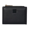 Bulchee Women’s Vegan Leather Wallet | Black & Beige | Slim Bifold with Coin Pouch & Quick-Access Compartments
