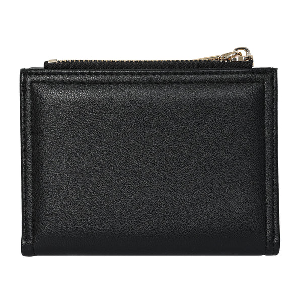 Bulchee Women’s Vegan Leather Wallet | Black & Beige | Slim Bifold with Coin Pouch & Quick-Access Compartments