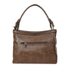 Bulchee Vegan Leather Women’s Shoulder Bag | Brown & Light Beige | Everyday Bag with Multiple Compartments