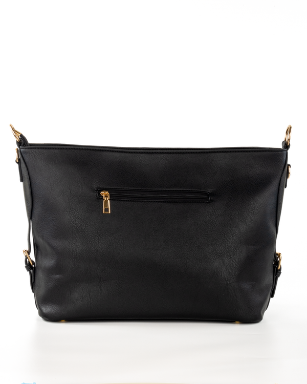 Bulchee Black & Brown PU Leather Bag – Perfect for Work & Travel