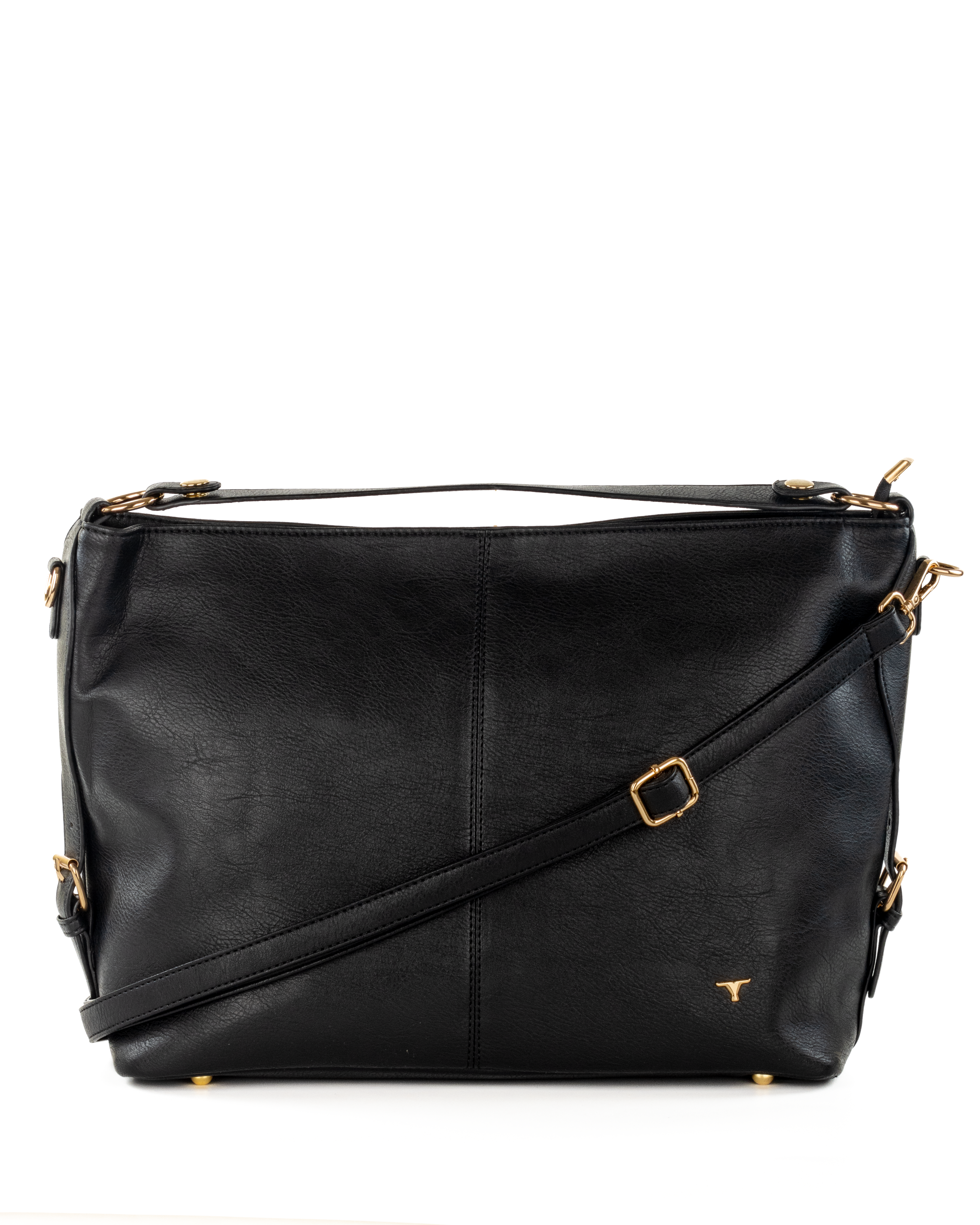 Bulchee Black & Brown PU Leather Bag – Perfect for Work & Travel