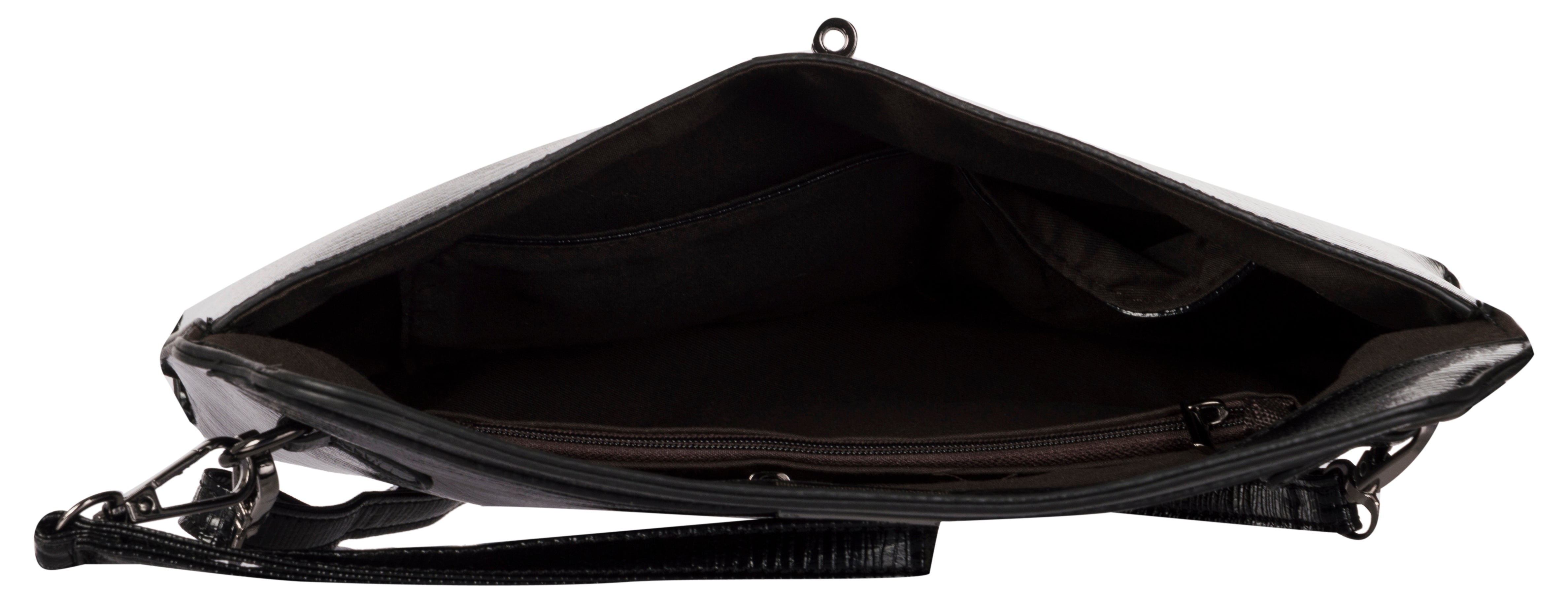 Bulchee Women’s Black & Metallic Sling Bag – Stylish Everyday Accessory