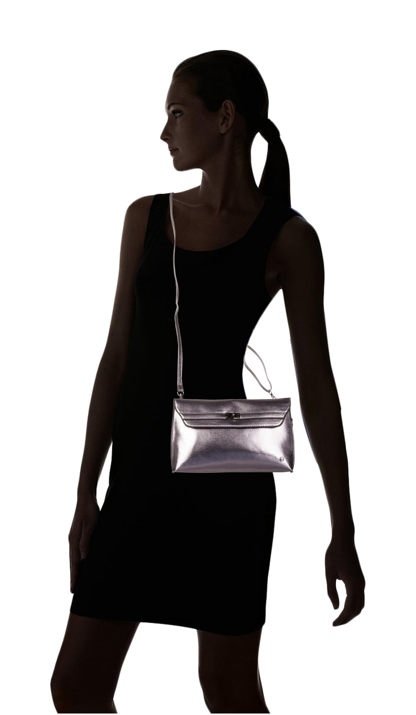 Bulchee Women’s Black & Metallic Sling Bag – Stylish Everyday Accessory