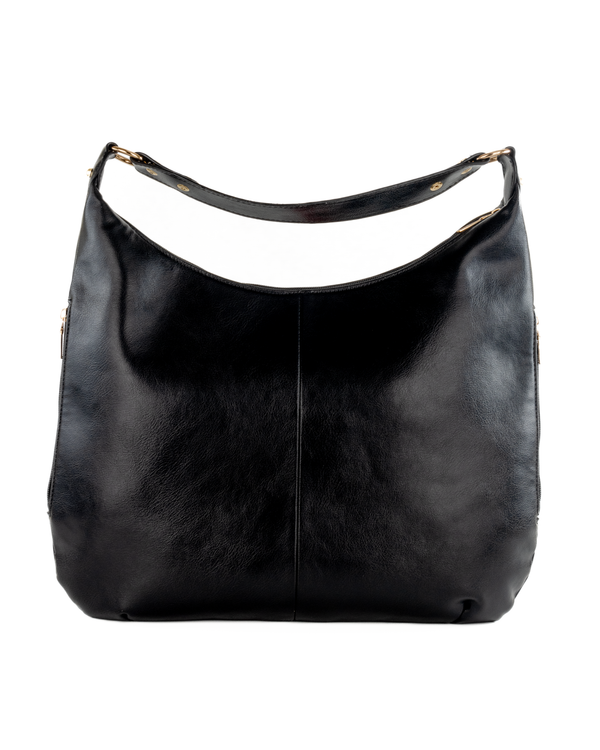 Bulchee Women’s PU Leather Shoulder Bag – Stylish, Spacious & Functional (Black & Burgundy)