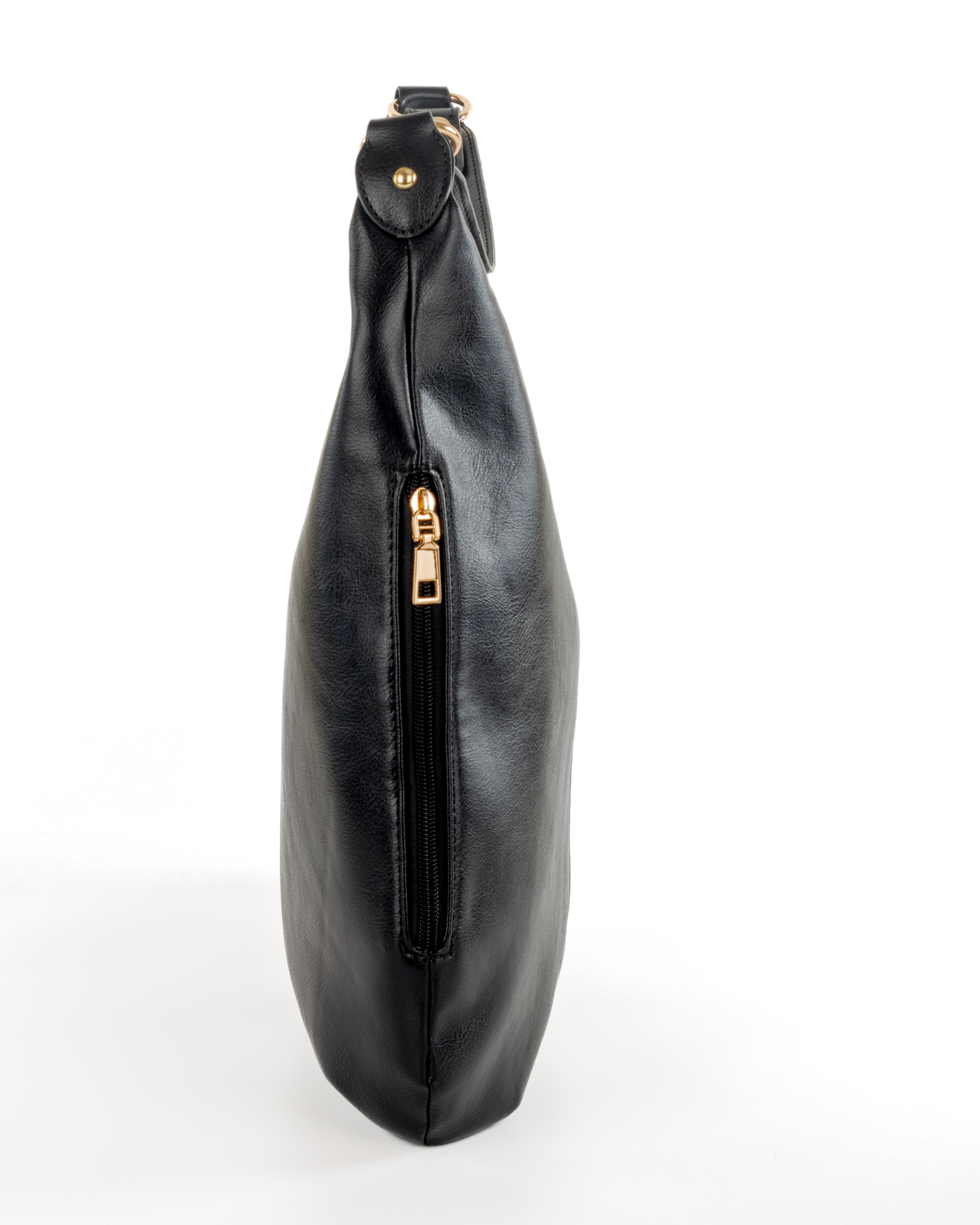 Bulchee Women’s PU Leather Shoulder Bag – Stylish, Spacious & Functional (Black & Burgundy)