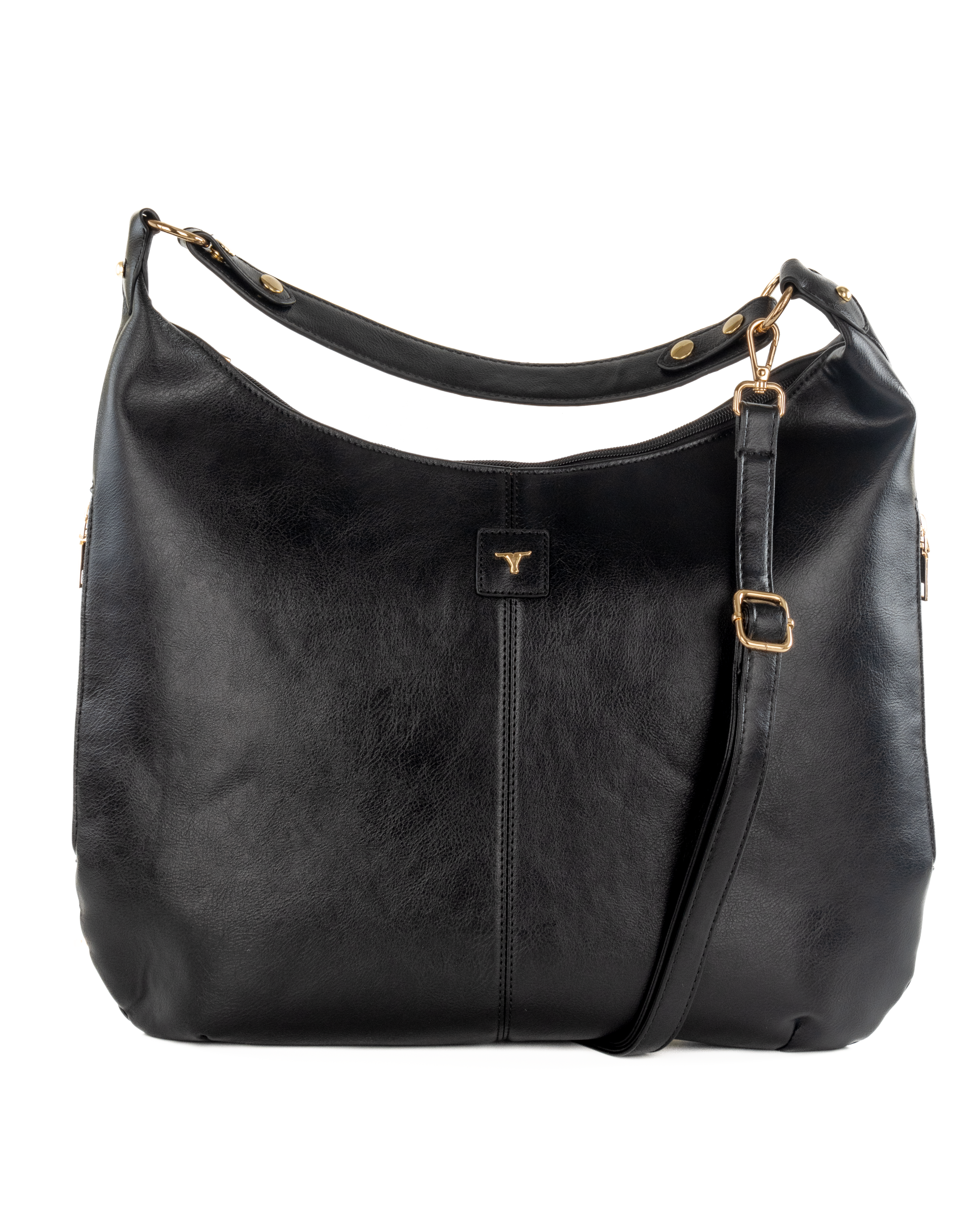 Bulchee Women’s PU Leather Shoulder Bag – Stylish, Spacious & Functional (Black & Burgundy)