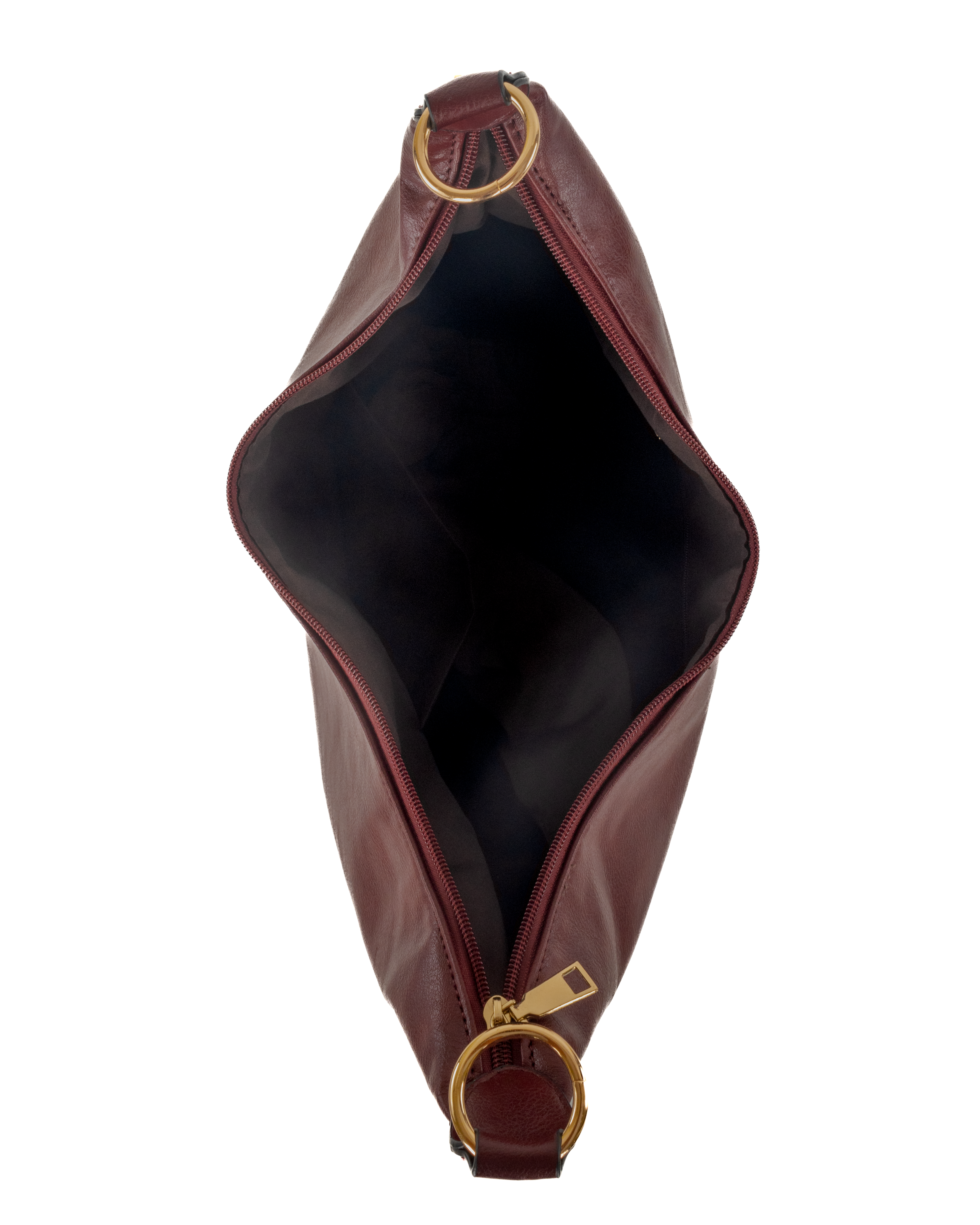 Bulchee Women’s PU Leather Shoulder Bag – Stylish, Spacious & Functional (Black & Burgundy)