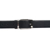 Bulchee Men's Reversible Leather Belt – Brown/Black, Shiny Nickel Prong Buckle, 35mm Width