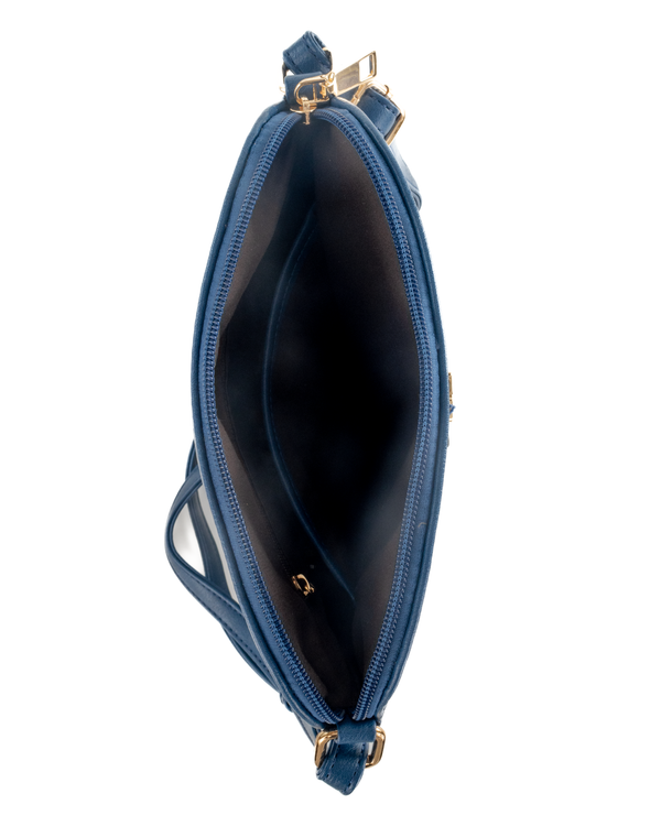 Bulchee Women’s Chic Sling Bag – Lightweight & Functional (Blue & Tan)