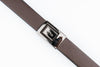 Ufficio Men's Brown/Black Flat Reversible with Shiny Black Belt