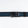 Ufficio Men's Blue/Black Stretchable Autolock Belt with Matt Black Buckle