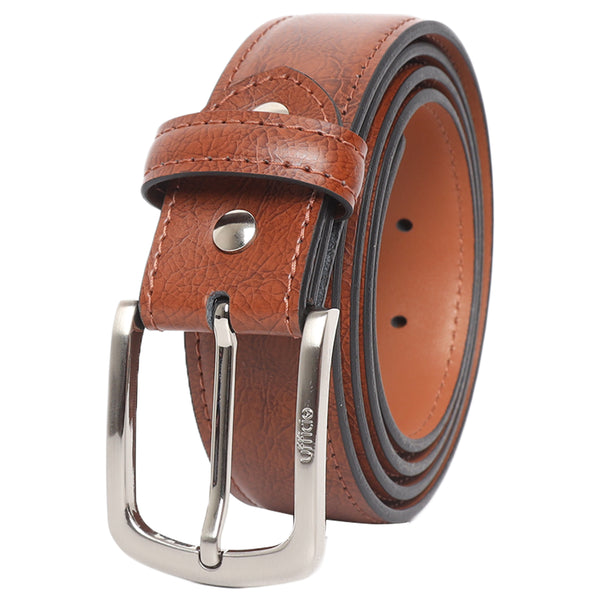 Ufficio Men's Double Color Genuine Leather Belt (Casual, Tan)