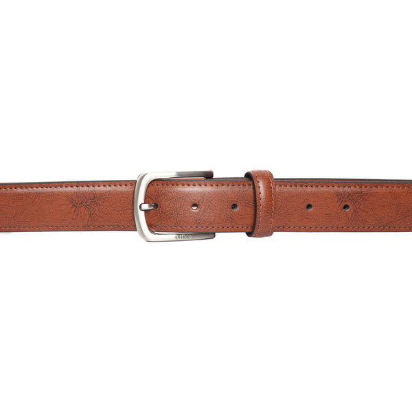 Ufficio Men's Double Color Genuine Leather Belt (Casual, Tan)