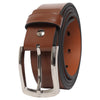 Ufficio Men's Genuine Leather Jeans Belt (Casual, Tan)