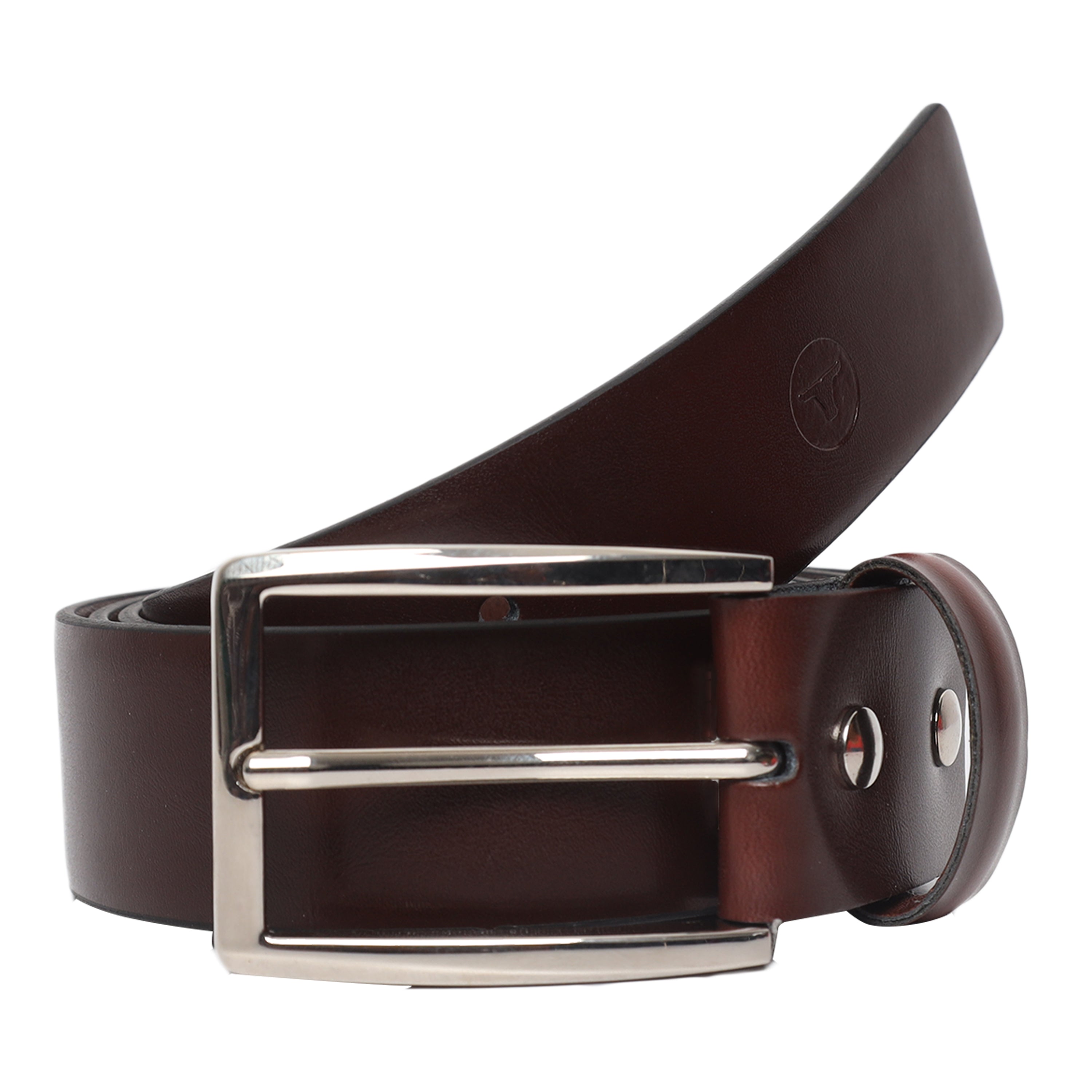 Ufficio Men's Genuine Leather Chino Belt (Casual, Brown)
