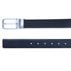 Ufficio Men’s Reversible Saffiano Leather Belt – Formal Blue & Black with Prong Buckle