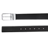 Ufficio Men’s Reversible Saffiano Leather Belt – Formal Blue & Black with Prong Buckle