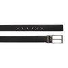 Ufficio Men’s Reversible Leather Belt – Formal Black & Tan with Prong Buckle