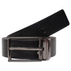 Ufficio Men’s Reversible Leather Belt – Formal Black & Tan with Prong Buckle
