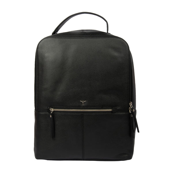 Bulchee Unisex Leather Backpack – Sleek,Travel Bag for Work & Everyday Use