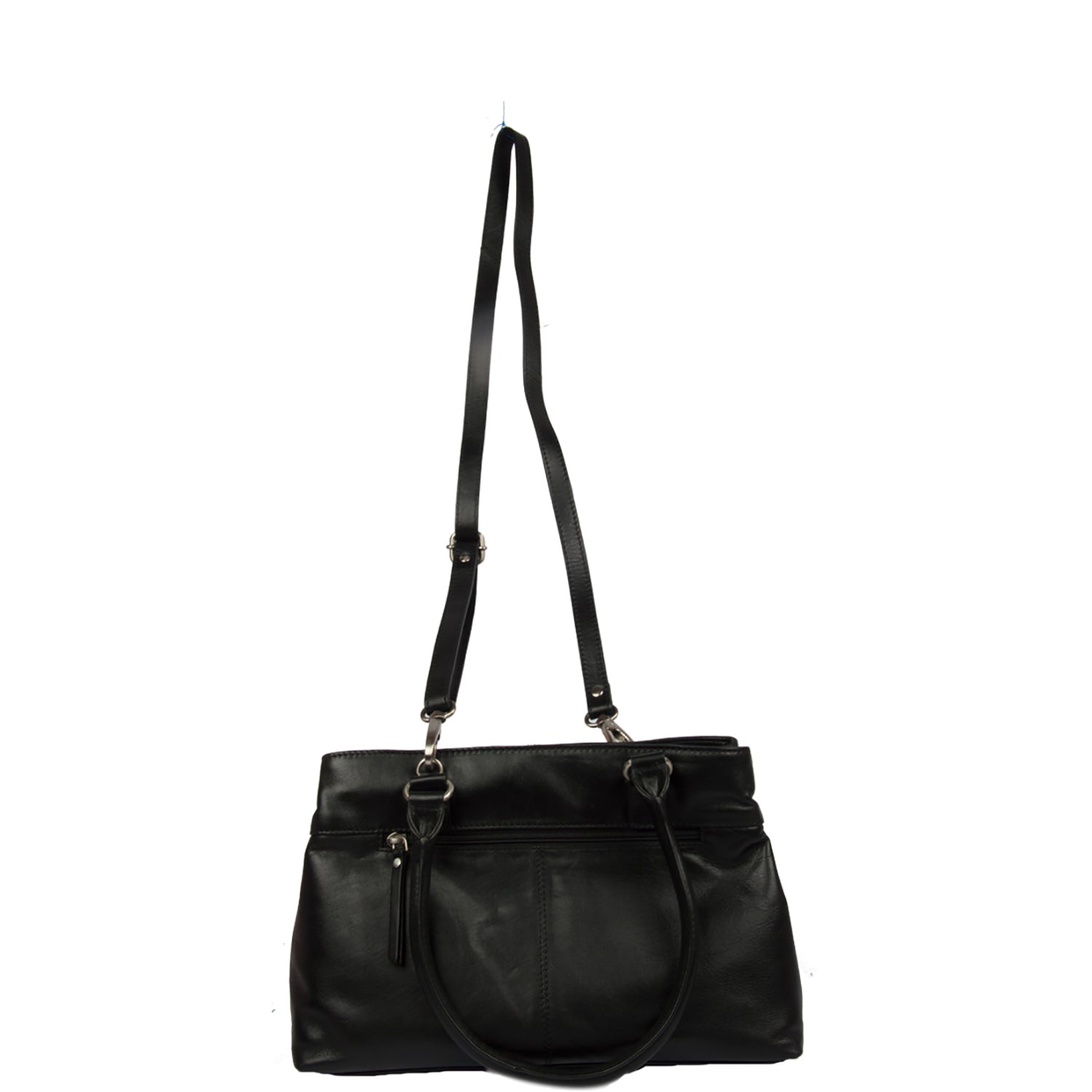 Bulchee Genuine Leather Ladies Shoulder Bag with Dual Carry Options & Zip Closure