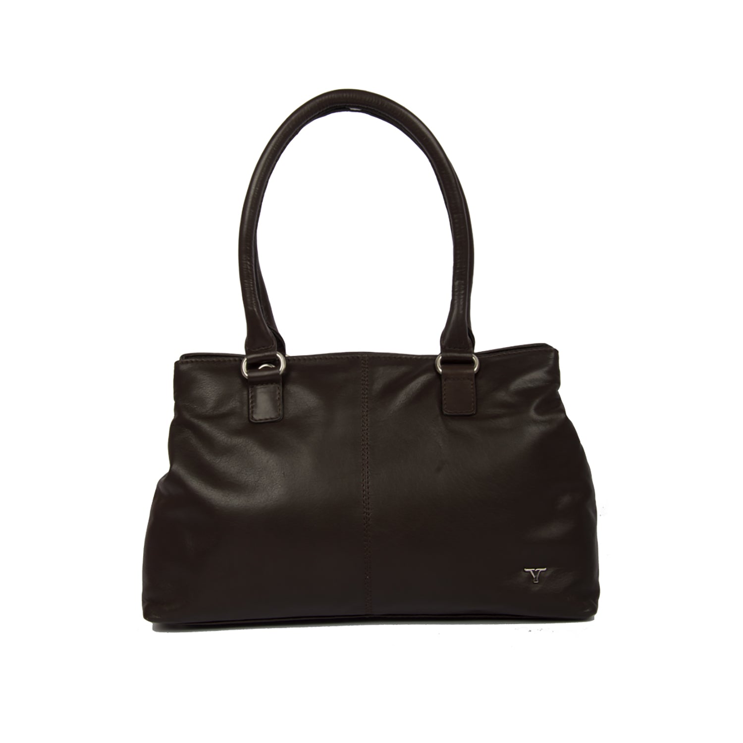 Bulchee Genuine Leather Ladies Shoulder Bag with Dual Carry Options & Zip Closure