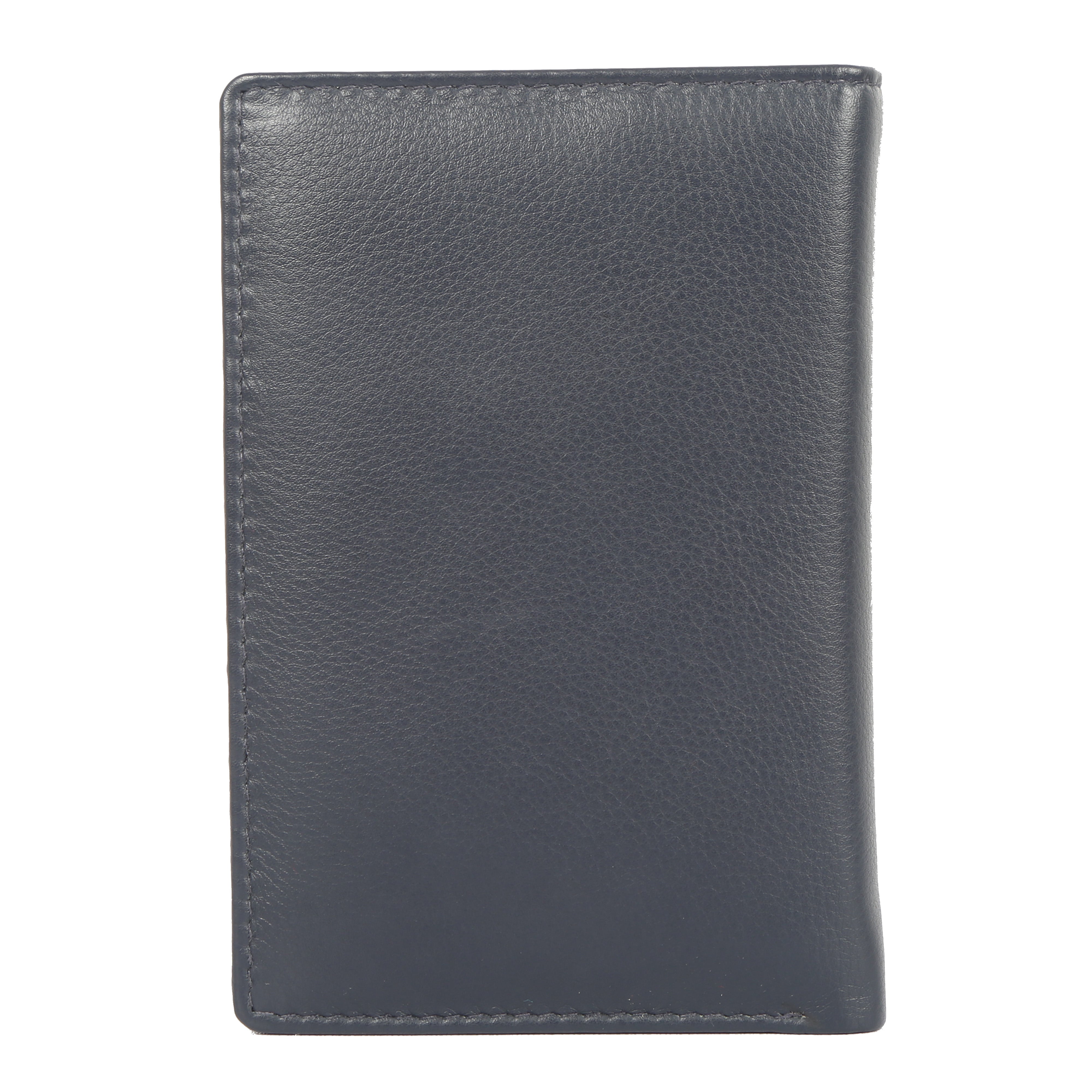 Bulchee Men Navy Blue Genuine Leather Wallet