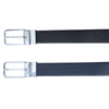 Ufficio Men’s Reversible Saffiano Leather Belt – Formal Blue & Black with Prong Buckle