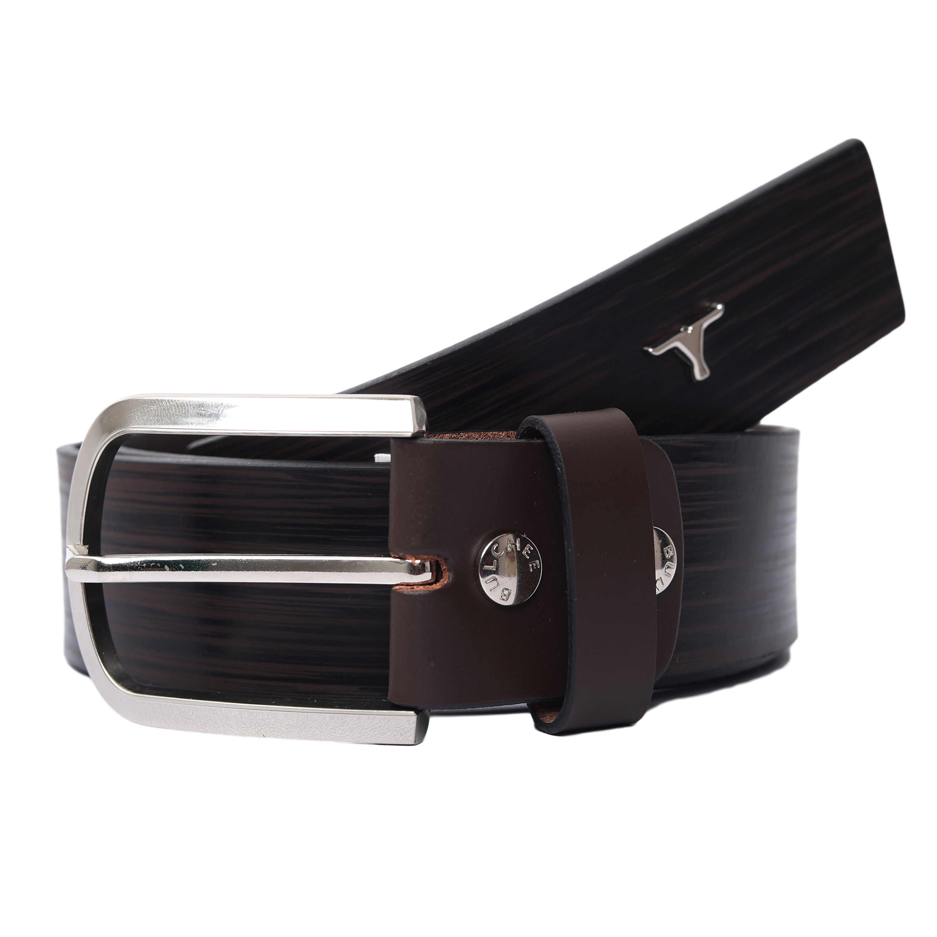 Bulchee Men's Heavy Jeans Leather Belt (Casual) BUL2245/46B