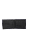 Bulchee Men’s Blue & Black Leather Wallet – Two-Toned Bi-fold with Card & Coin Pocket