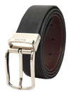 Bulchee Premium Collections Men's Genuine Leather Belt | Reversible Prong | Black/Brown | BUL2105B