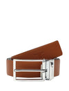 Bulchee Premium Collections Men's Genuine Leather Belt | Reversible Prong | Tan/Black | BUL2118B
