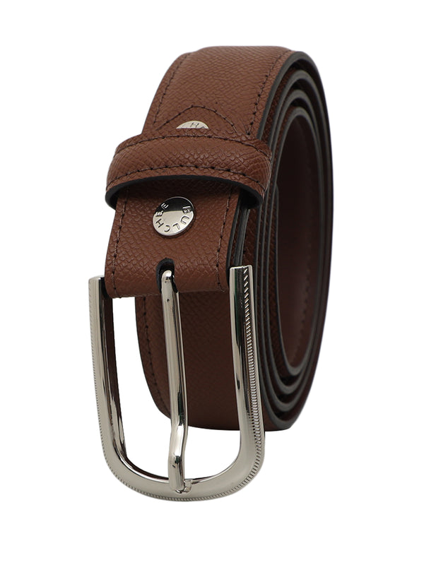 Bulchee Men’s Genuine Leather Belt – Padded Chino with Brown