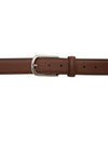 Bulchee Men’s Genuine Leather Belt – Padded Chino with Brown