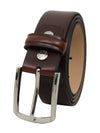 BULCHEE Premium Collections Men's Genuine Leather Belt | Plain Chino | Brown | BUL2139B