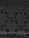 Bulchee Men's Casual  Genuine Leather Belt | Monogram Belt | Black | BUL2158B