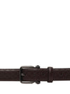 Bulchee Premium Collections Men's Genuine Leather Belt | Monogram Belt | Brown