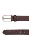 Bulchee Premium Collections Men's Full Grain Italian Leather Belt, Lifetime Leather Warranty | Plain Jeans | Brown | BUL2167B