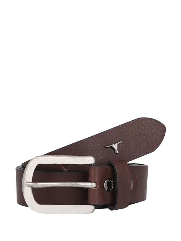 Bulchee Premium Collections Men's Full Grain Italian Leather Belt, Lifetime Leather Warranty | Plain Jeans | Brown | BUL2167B