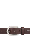 Bulchee Premium Collections Men's Full Grain Italian Leather Belt, Lifetime Leather Warranty | Plain Jeans | Brown | BUL2167B