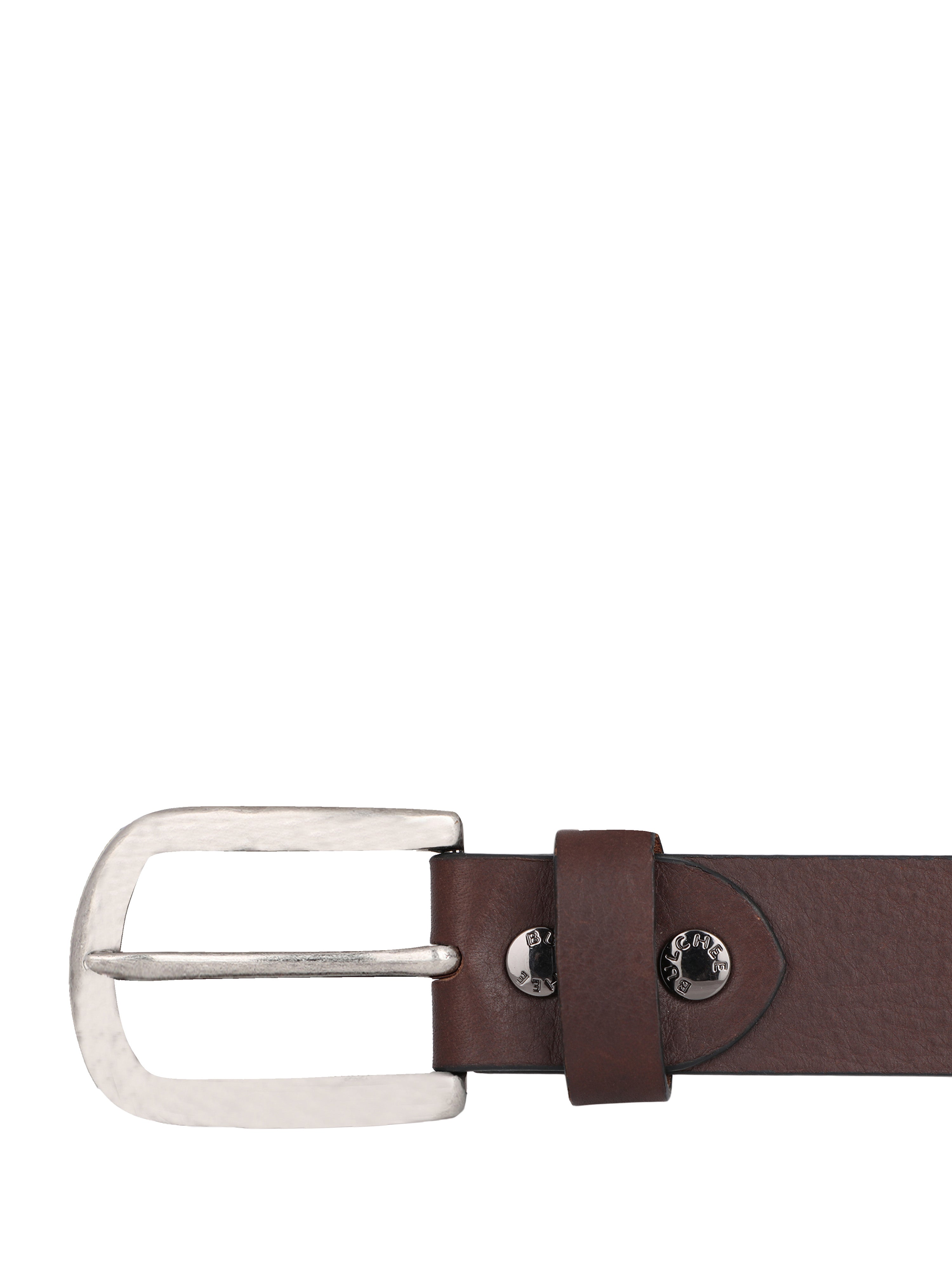 Bulchee Premium Collections Men's Full Grain Italian Leather Belt, Lifetime Leather Warranty | Plain Jeans | Brown | BUL2167B