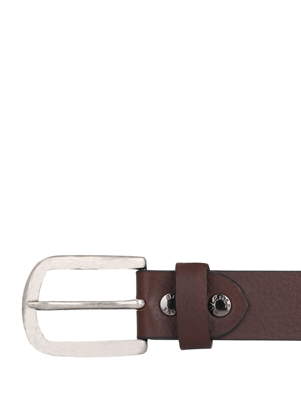 Bulchee Premium Collections Men's Full Grain Italian Leather Belt, Lifetime Leather Warranty | Plain Jeans | Brown | BUL2167B