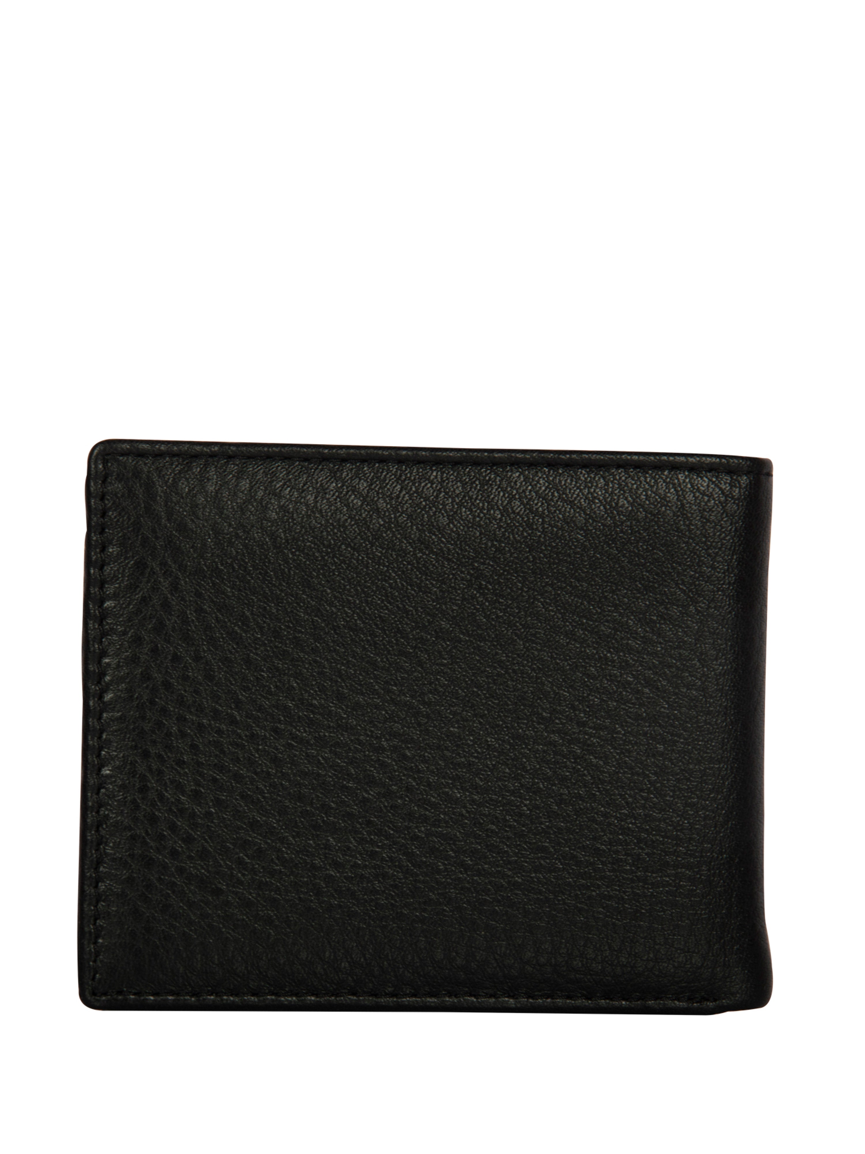 Bulchee Men’s Black Leather Bi-Fold Wallet – Slim Design with Card & ID Slots
