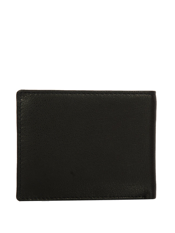 Bulchee Men’s Black Genuine Leather Bi-Fold Wallet – Slim & Compact