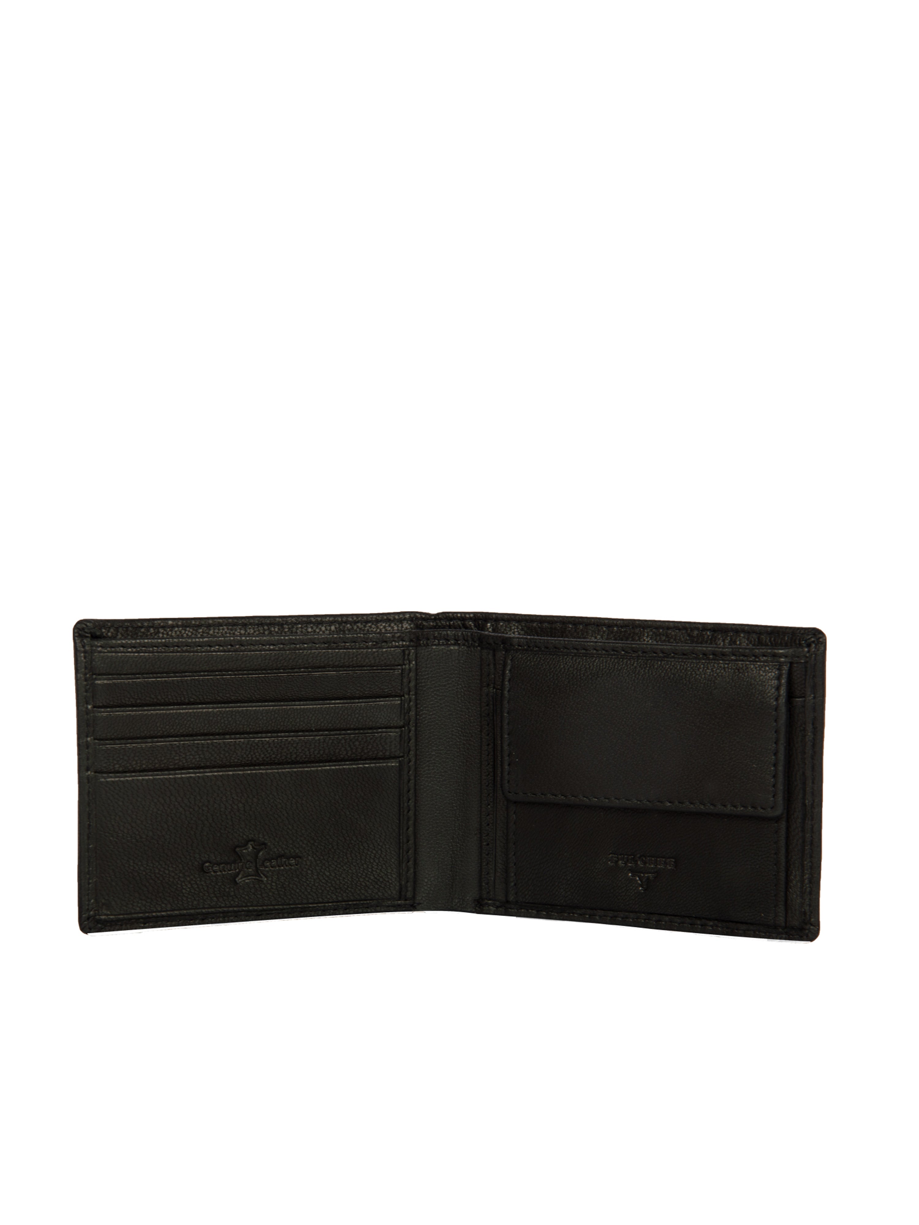 Bulchee Men’s Black Genuine Leather Bi-Fold Wallet – Slim & Compact