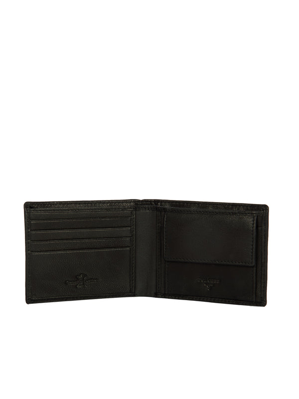 Bulchee Men’s Black Genuine Leather Bi-Fold Wallet – Slim & Compact