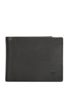 Bulchee Men’s Black Leather Wallet – Plain Bi-Fold with Coin Pocket & 6 Card Slots