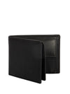 Bulchee Men’s Black Leather Wallet – Plain Bi-Fold with Coin Pocket & 6 Card Slots