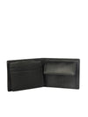 Bulchee Men’s Black Leather Wallet – Plain Bi-Fold with Coin Pocket & 6 Card Slots